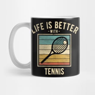 Tennis Sayings -  Retro Funny Tennis Lovers Gift Mug